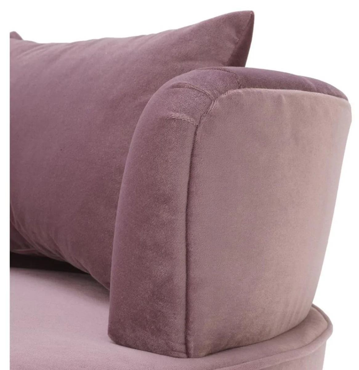 Designer sofa purple 162 x 79 x H. 66 cm - luxury furniture