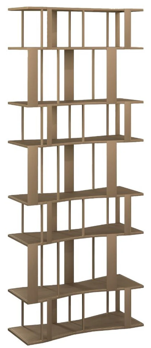 Luxury metal shelf cabinet brown 80 cm