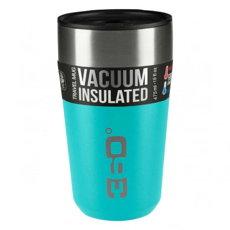 360 Grad Travel Mug Becher Large turquoise blue - Thermos glass
