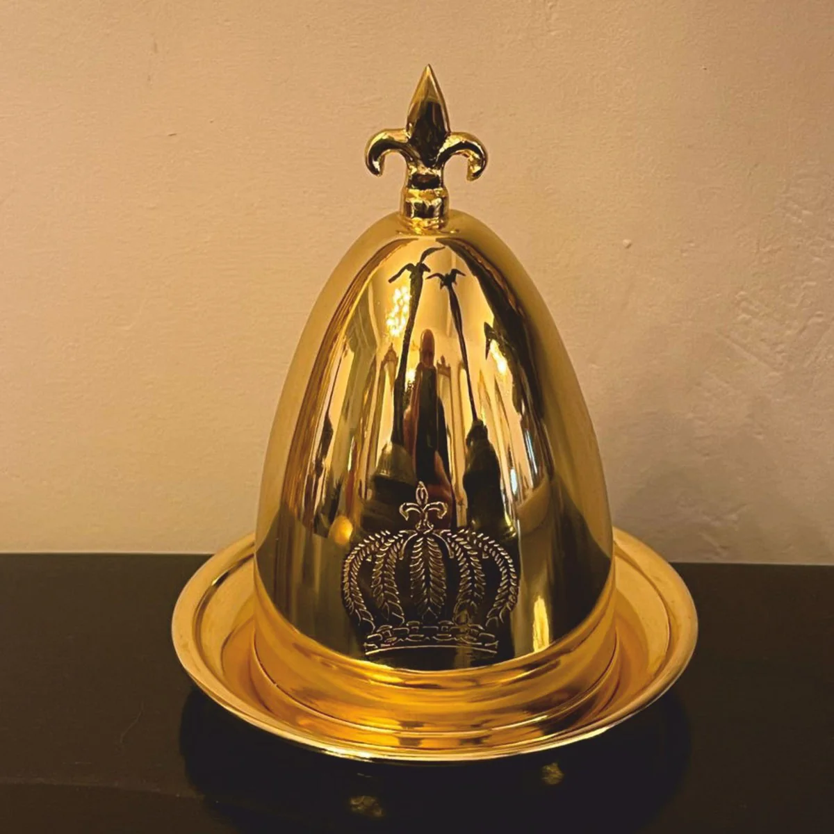 Pompöös by Luxus Baroque egg cup with lid gold - designed by Harald Glööckler