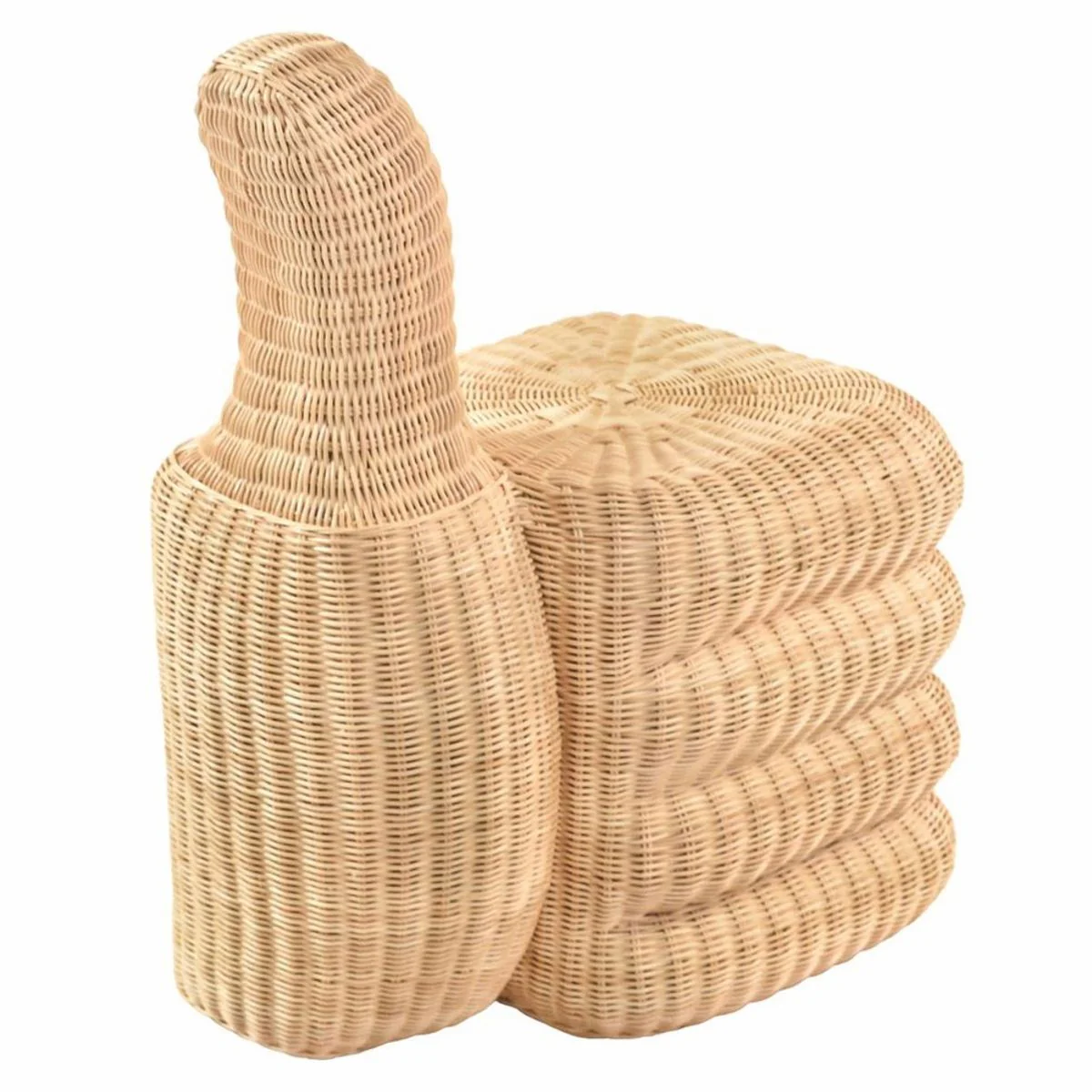 Luxury rattan stool natural color H. 77 cm - living room & hotel furniture