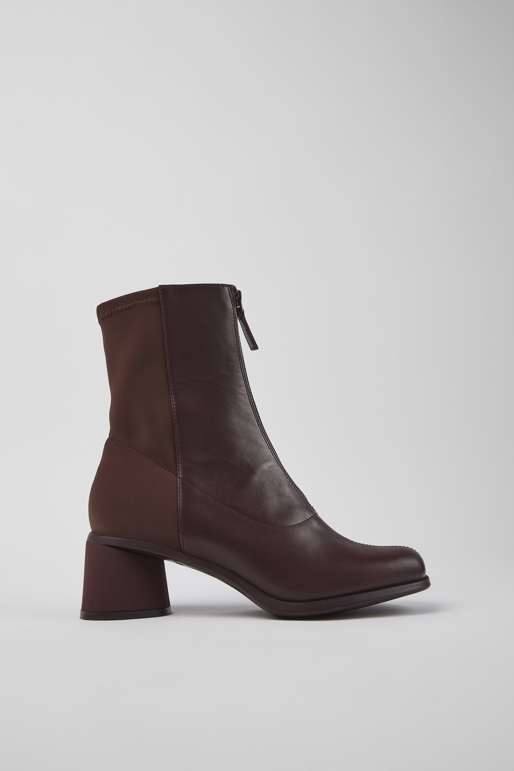 Kiara - Burgund Leder und recycelte PET Stiefel für Damen
