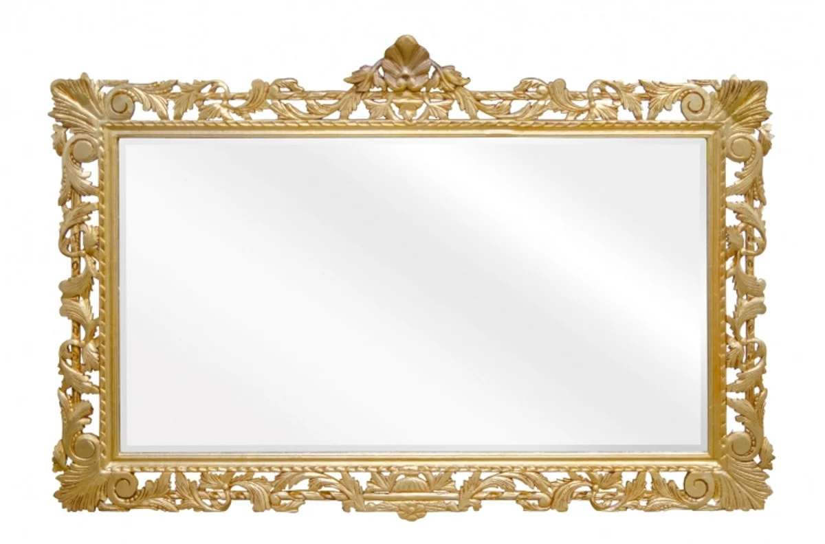 Baroque mirror gold handmade 193 x 110 cm - wooden mirror - baroque furniture