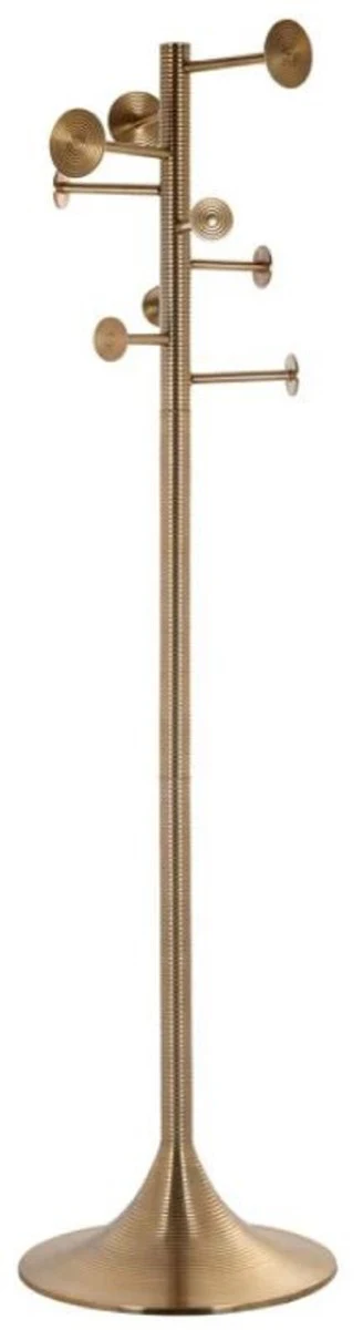Luxury coat rack gold 50 x 50 x H. 190 cm - aluminum clothes rack - cloakroom furniture - aluminum furniture - luxury furniture