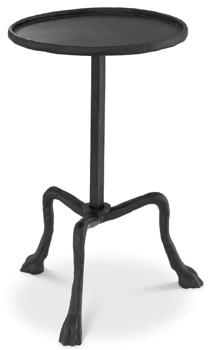 Luxury side table bronze color Ø 36.5 x H. 52 cm - Round tripod table - Living room furniture - Luxury furniture