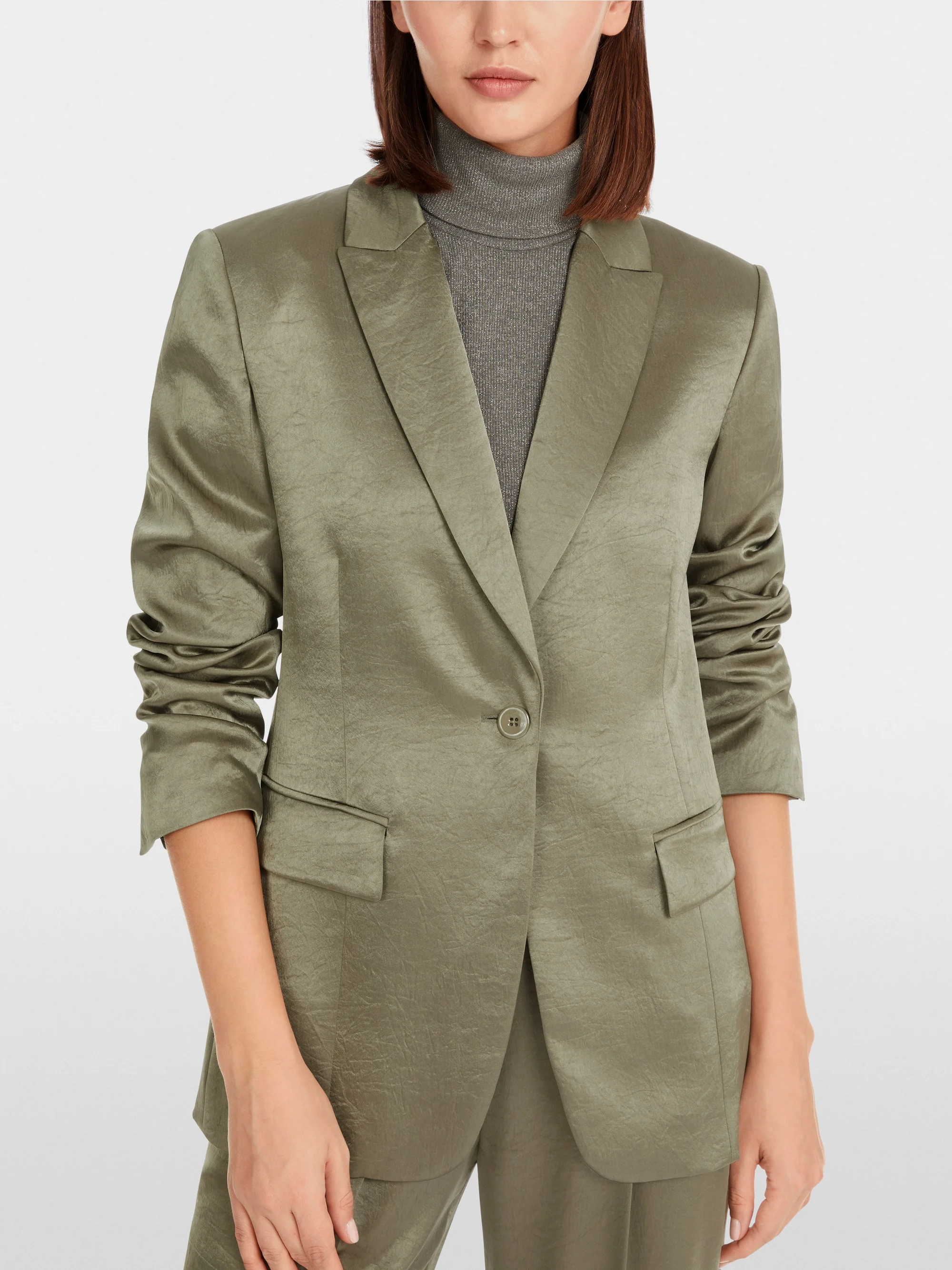 Marc-Cain Blazer aus gehämmertem Satin