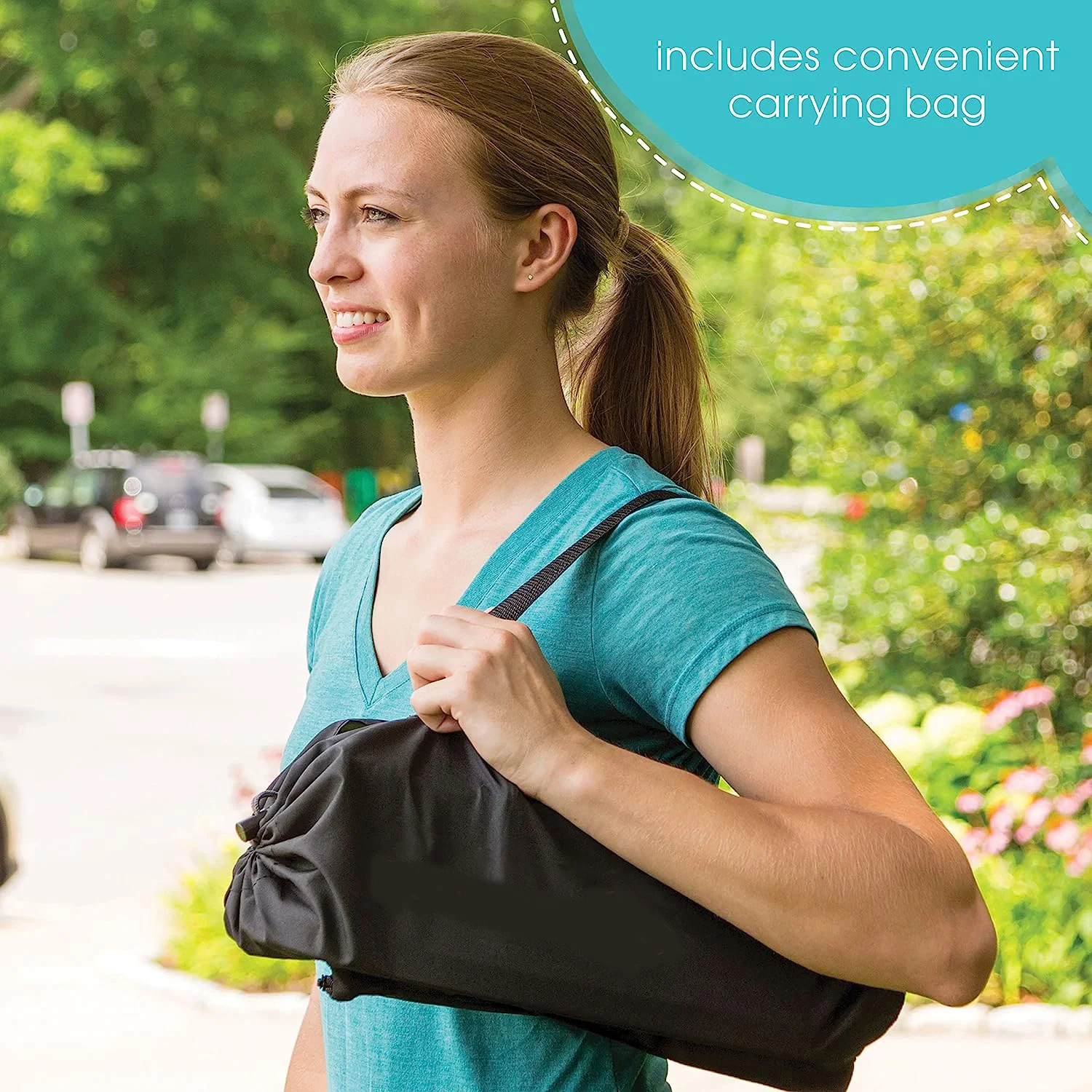 N Sit Tragbarer Sitzerhöhungsstuhl, Grau – Sitzerhöhung für den Innen-/Außenbereich – schnell, einfach und kompakt zusammenklappbar