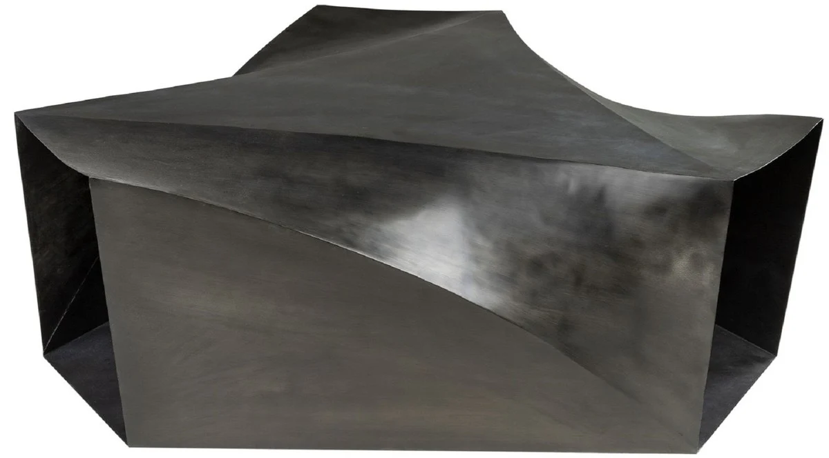 Designer steel coffee table dark gray 107 x 120 x H. 41 cm - Living room table - Designer living room furniture