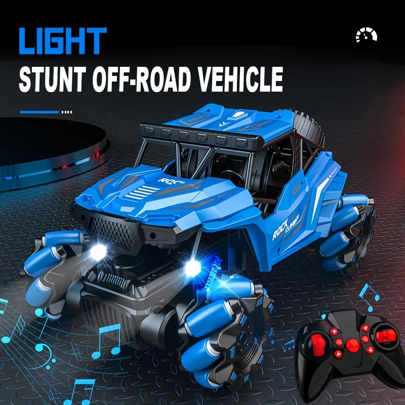 4WD All-Terrain RC Stunt Car – 2,4 GHz ferngesteuerter Monstertruck für Jungen und Mädchen im Alter von 6–10 Jahren!