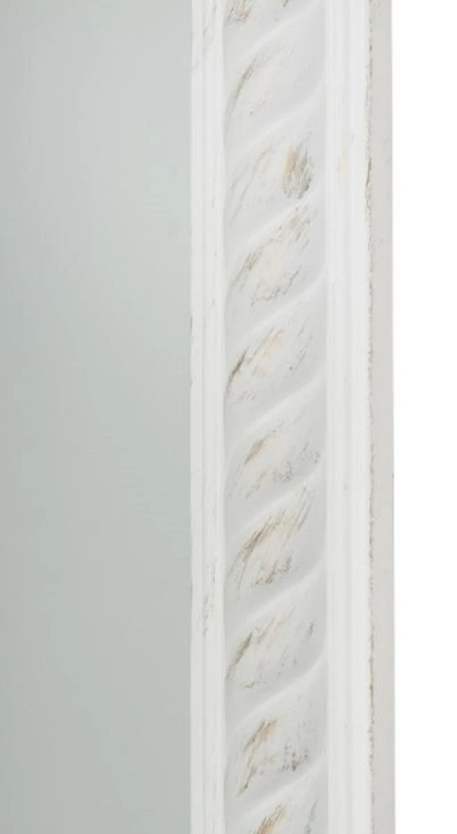 Baroque wall mirror antique white / gold 62 x H. 187 cm - Baroque mirror