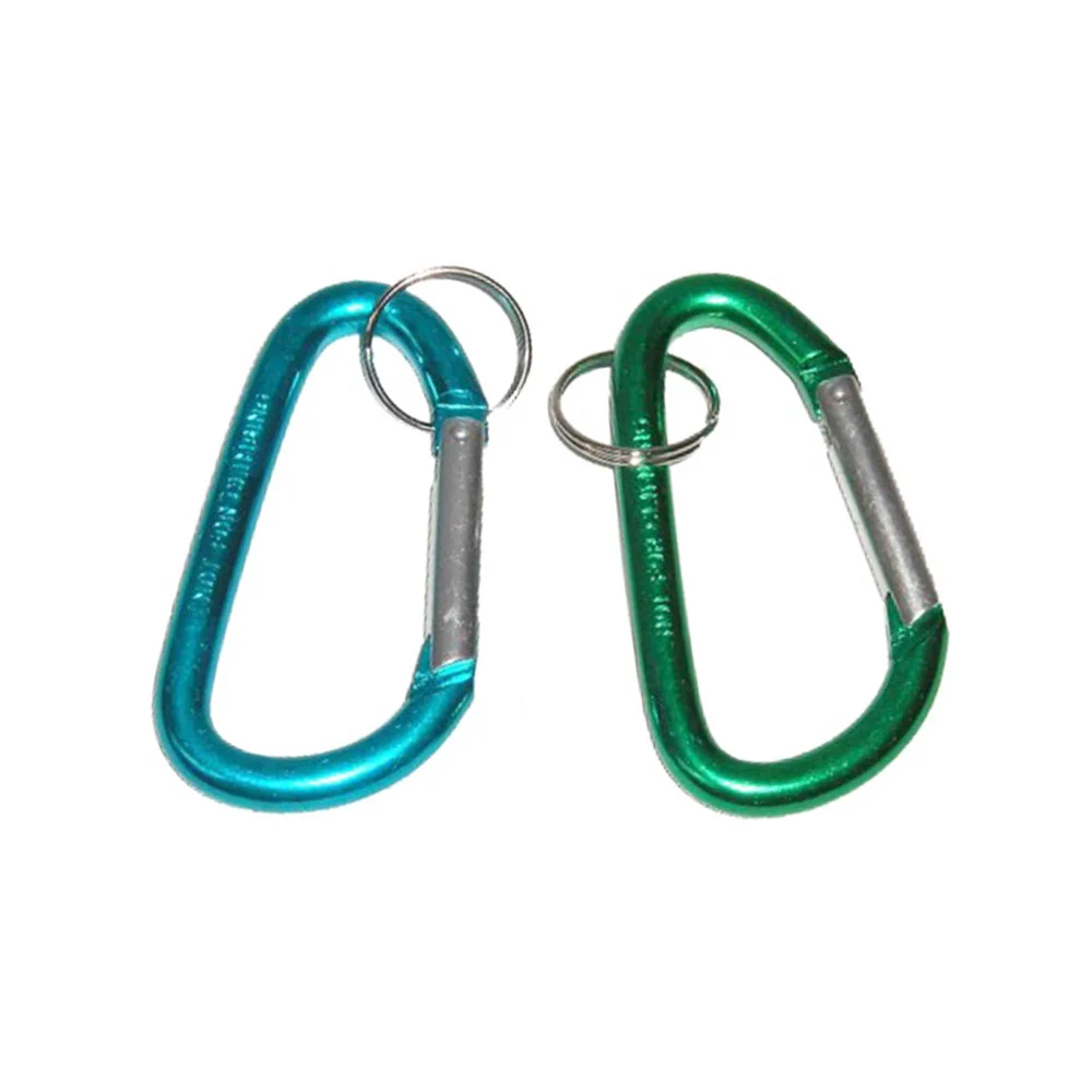 Pack 2 MOSQUETONES 6 CM - azul y verde