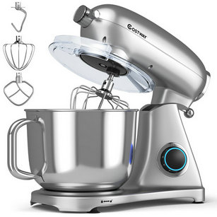 800W 7 qt. . 6-Speed Silber Edelstahl Standmixer mit Tilt-Head