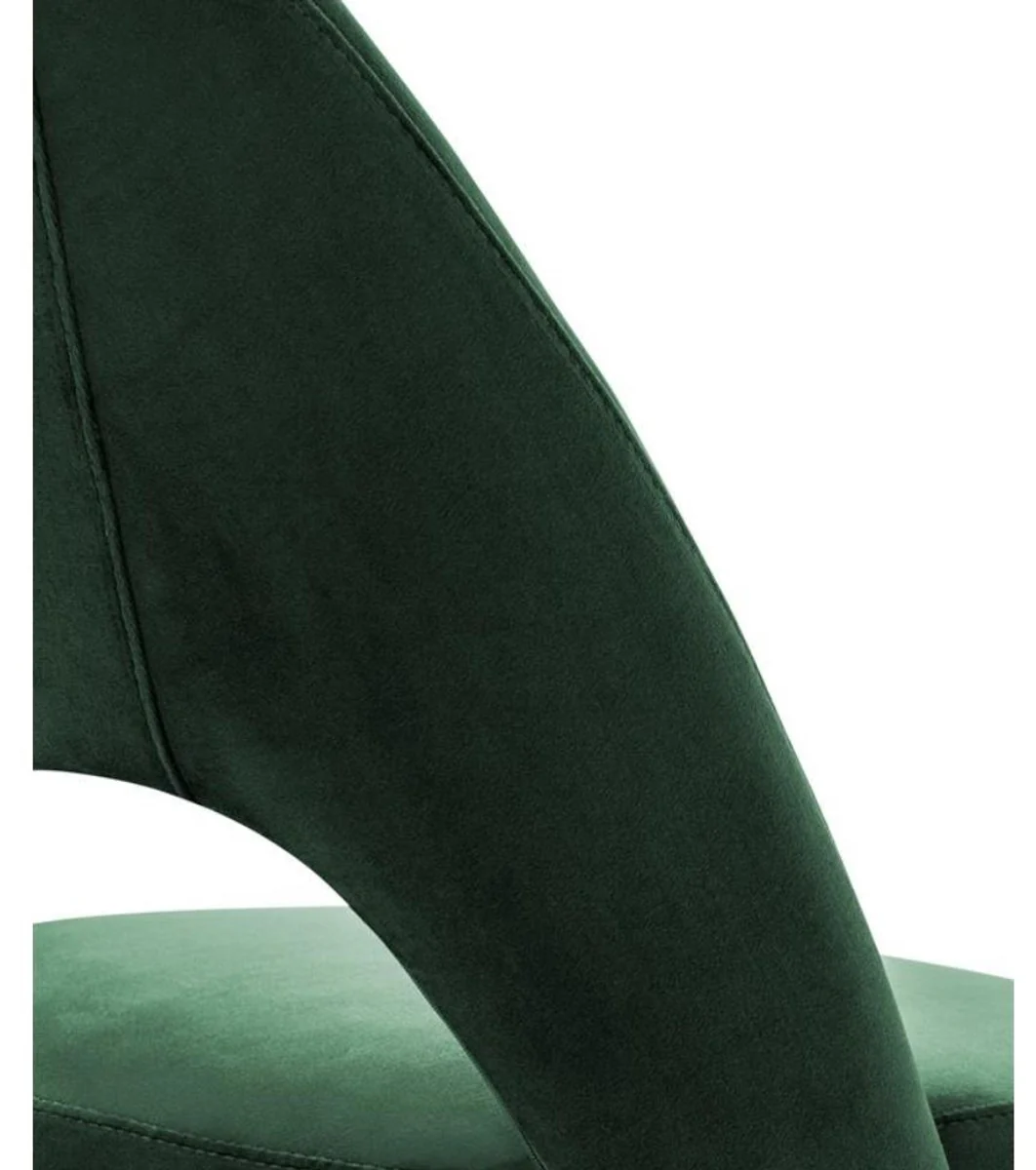 Luxury dining room chair green / black 52 x 58 x H. 85 cm - Luxury dining room furniture