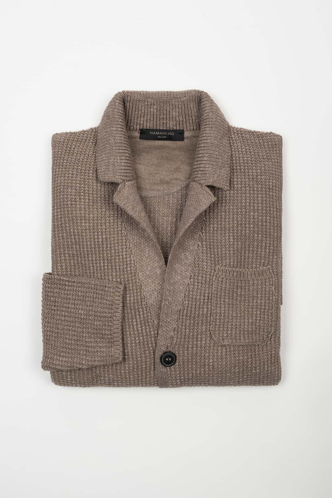 Rivera-Spanien Taupefarbene Strickjacke