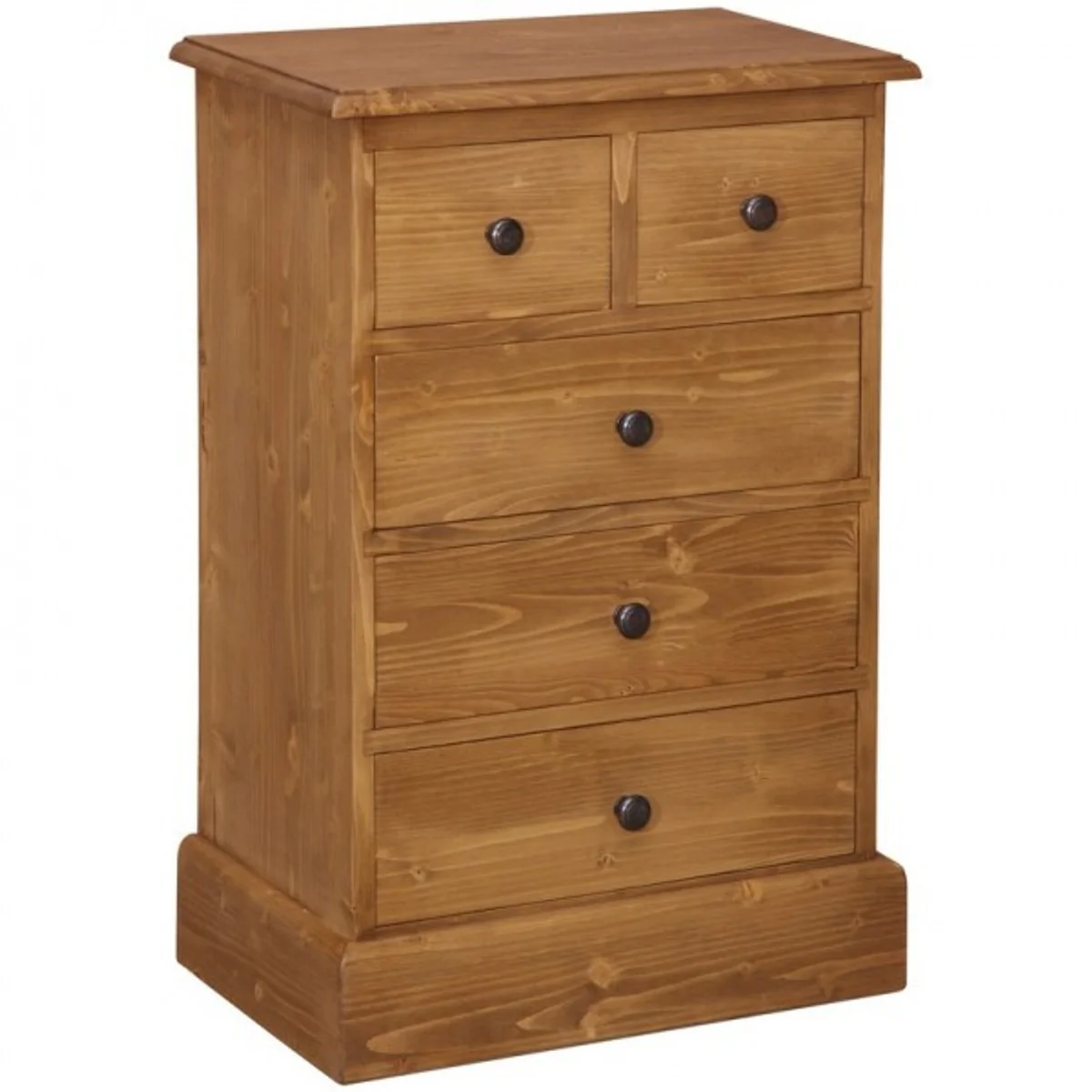 Country house style chest of drawers with 5 drawers - Art Nouveau shabby chic furniture - solid wood