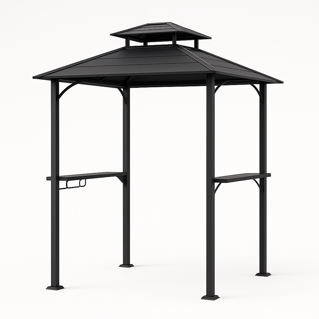 Grillhäuschen 220x200x250 schwarz OkOqtjf409oJ