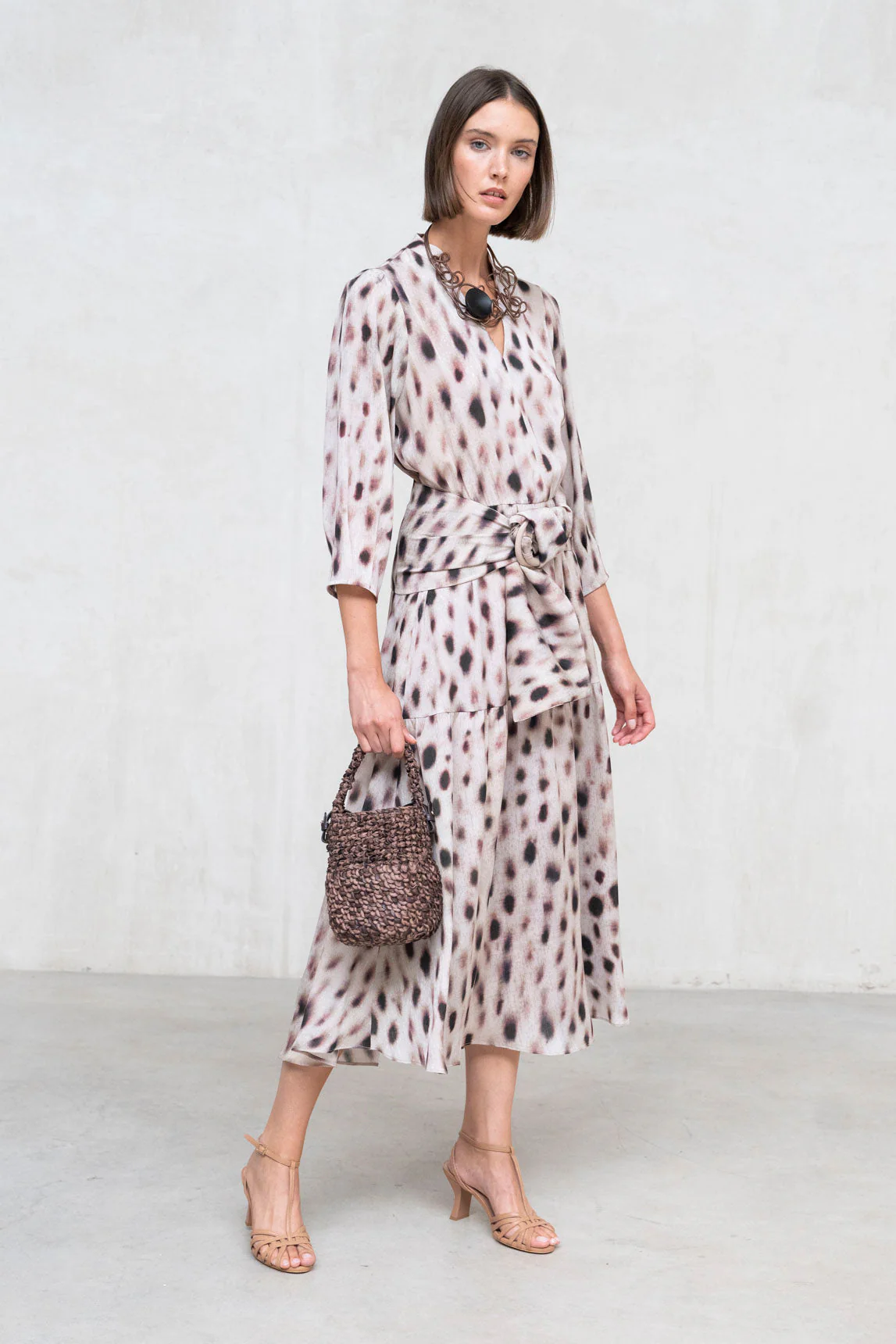 Bedrucktes Kleid „Savia“ aus Rivera-Spanien