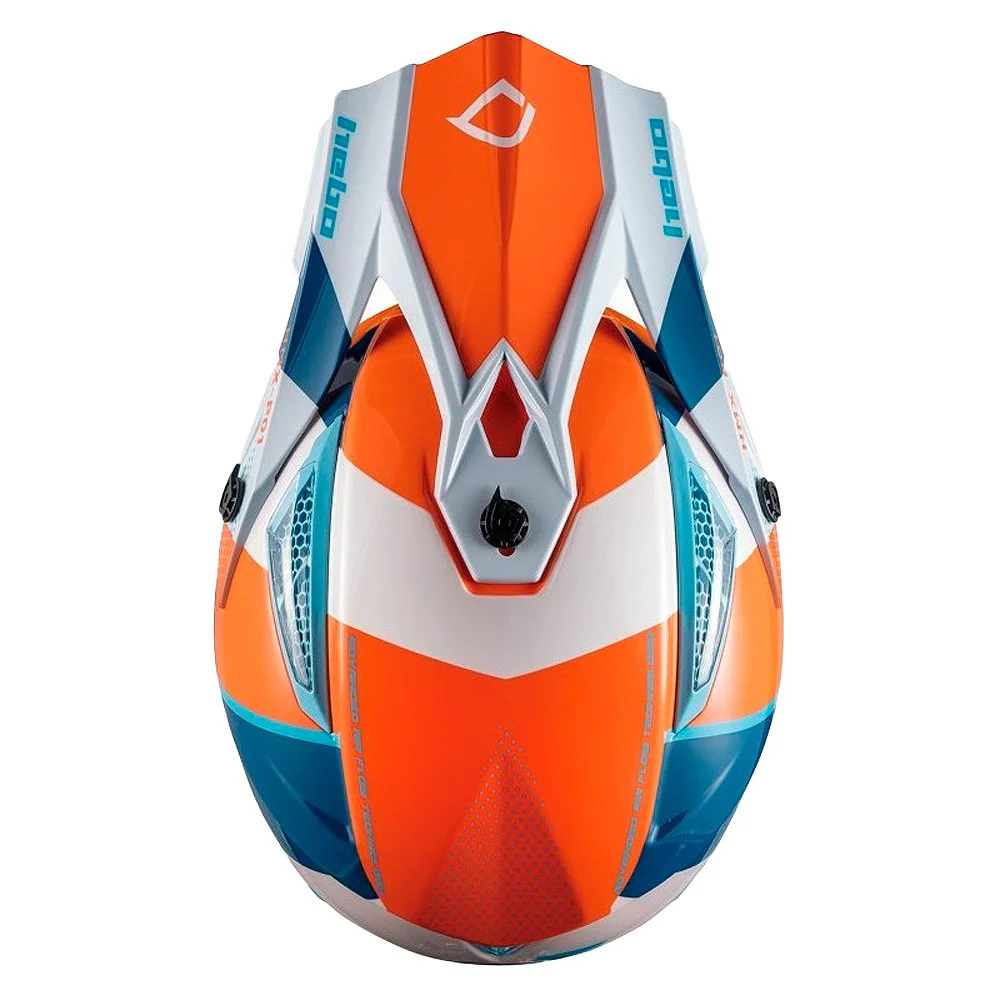 CROSS / ENDURO HELMET HEBO RIPPLE ORANGE / WHITE / BLUE