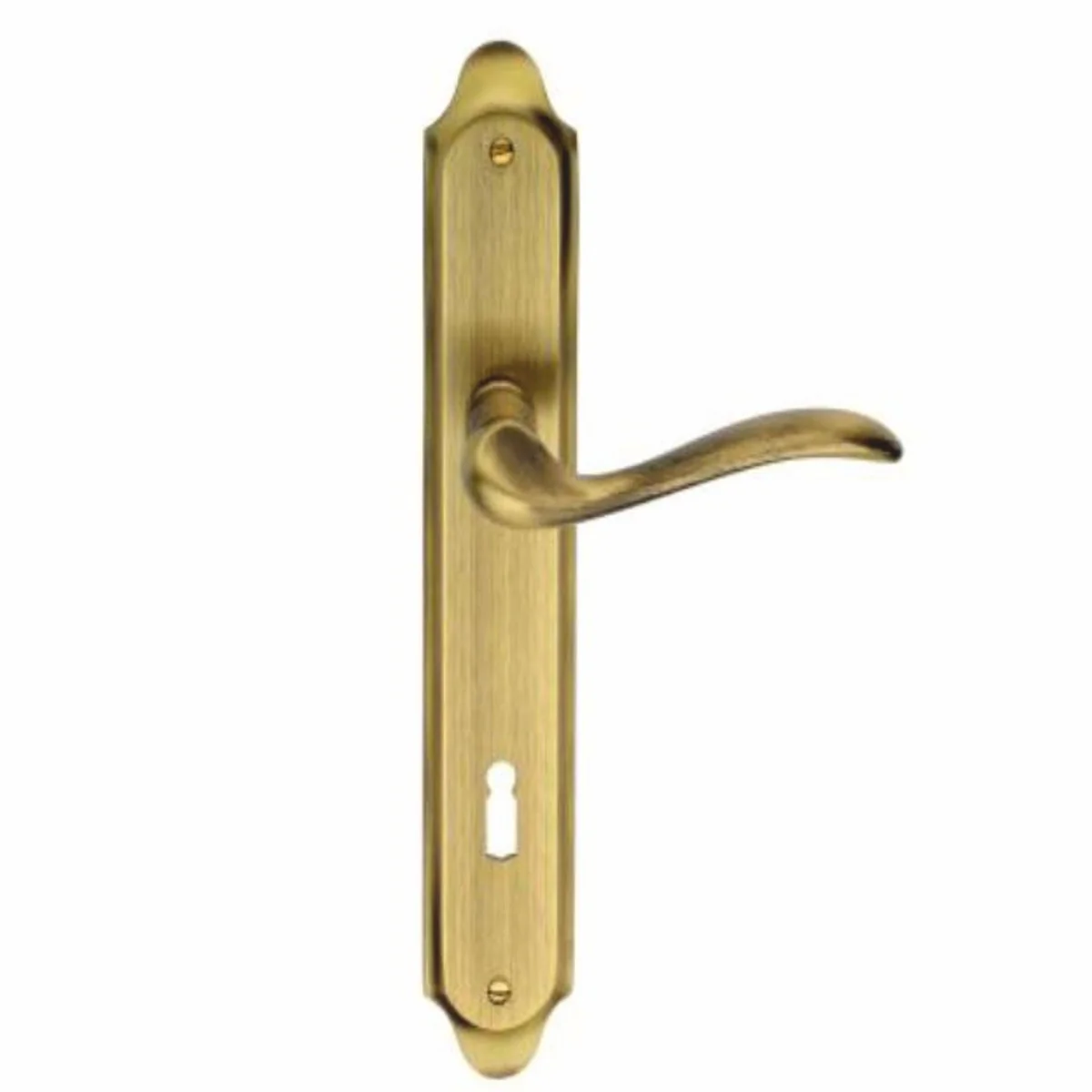 Art Nouveau door handle set antique brass H. 25.2 cm
