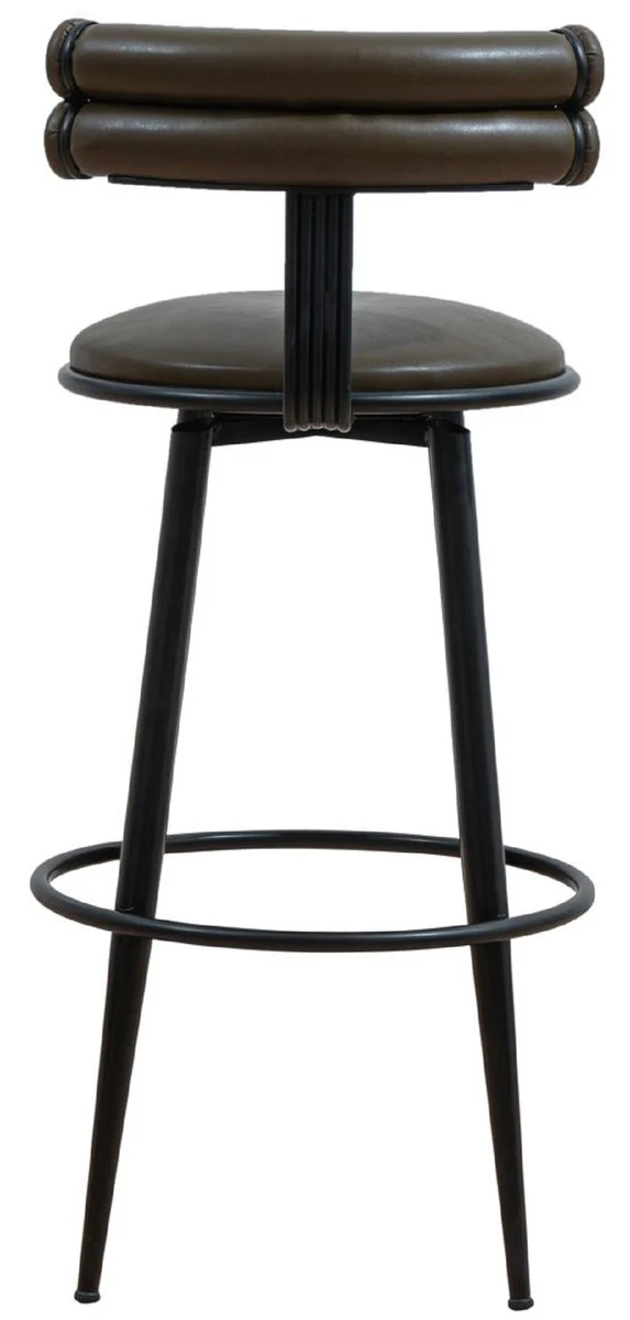 Luxury bar chair dark brown / black H. 98 cm