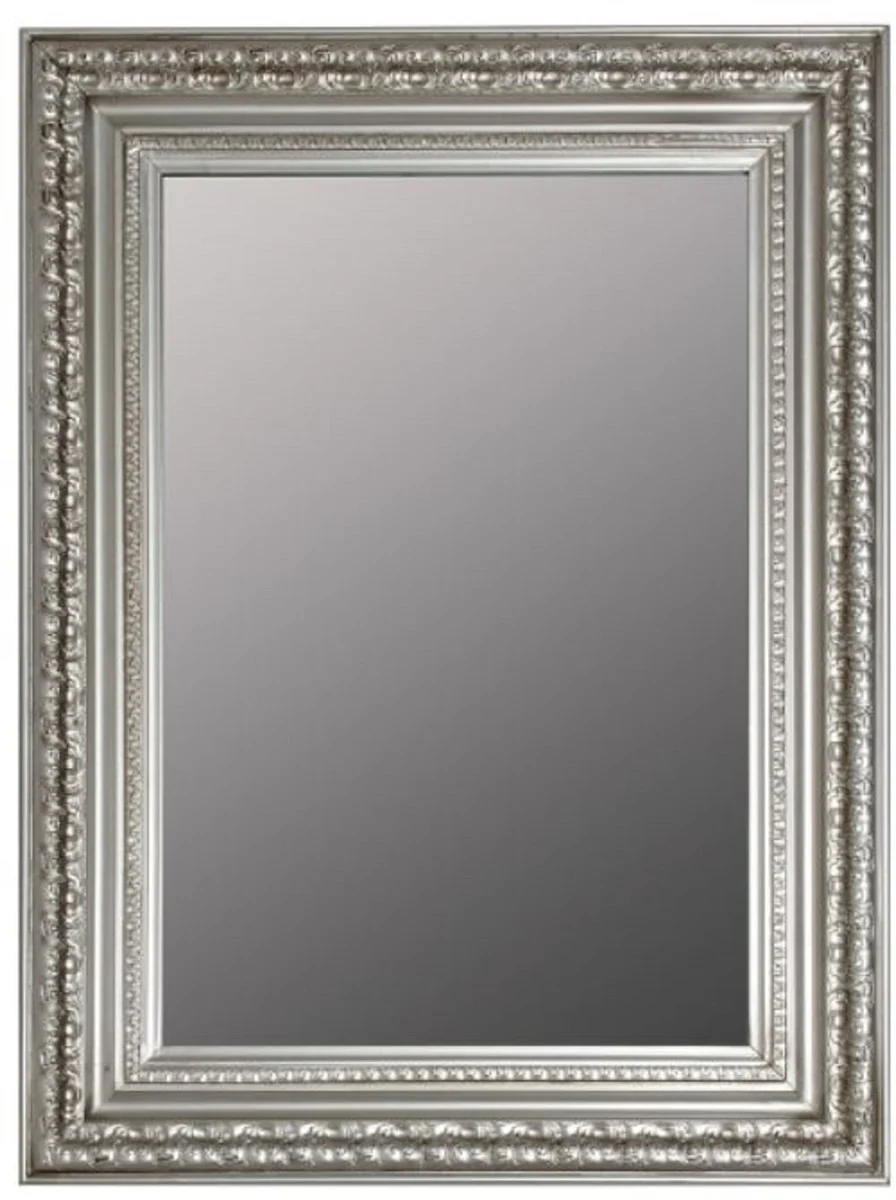 Baroque wall mirror silver 62 x H. 82 cm - Handmade mirror in the baroque style