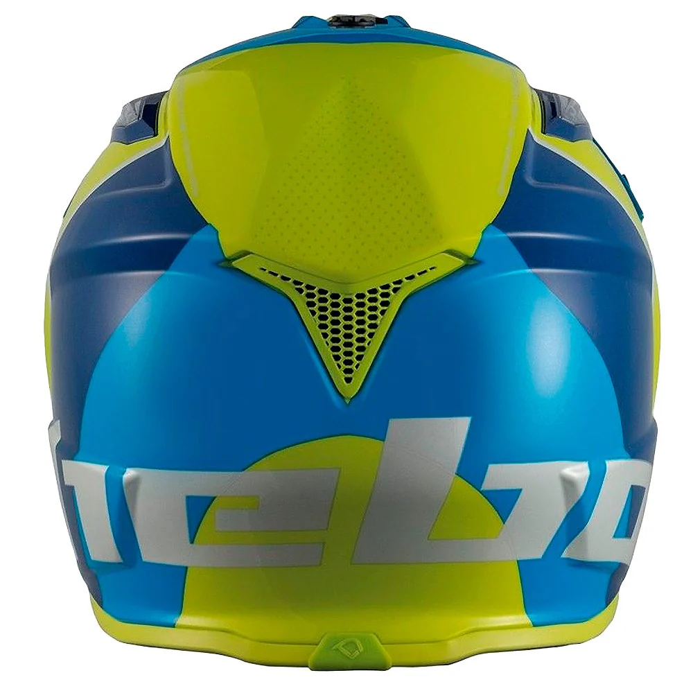 CROSS / ENDURO HELMET HEBO RIPPLE LIME / BLUE
