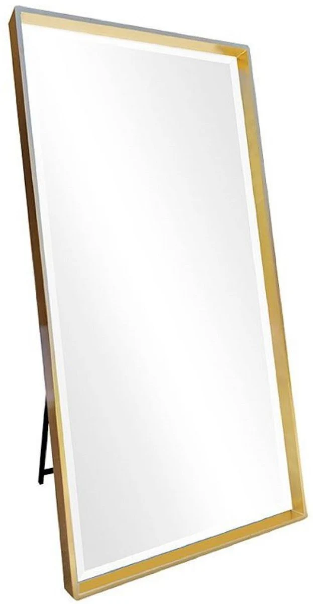 Luxury standing mirror gold 100 x H. 200 cm - full length mirror - bedroom mirror - bedroom furniture