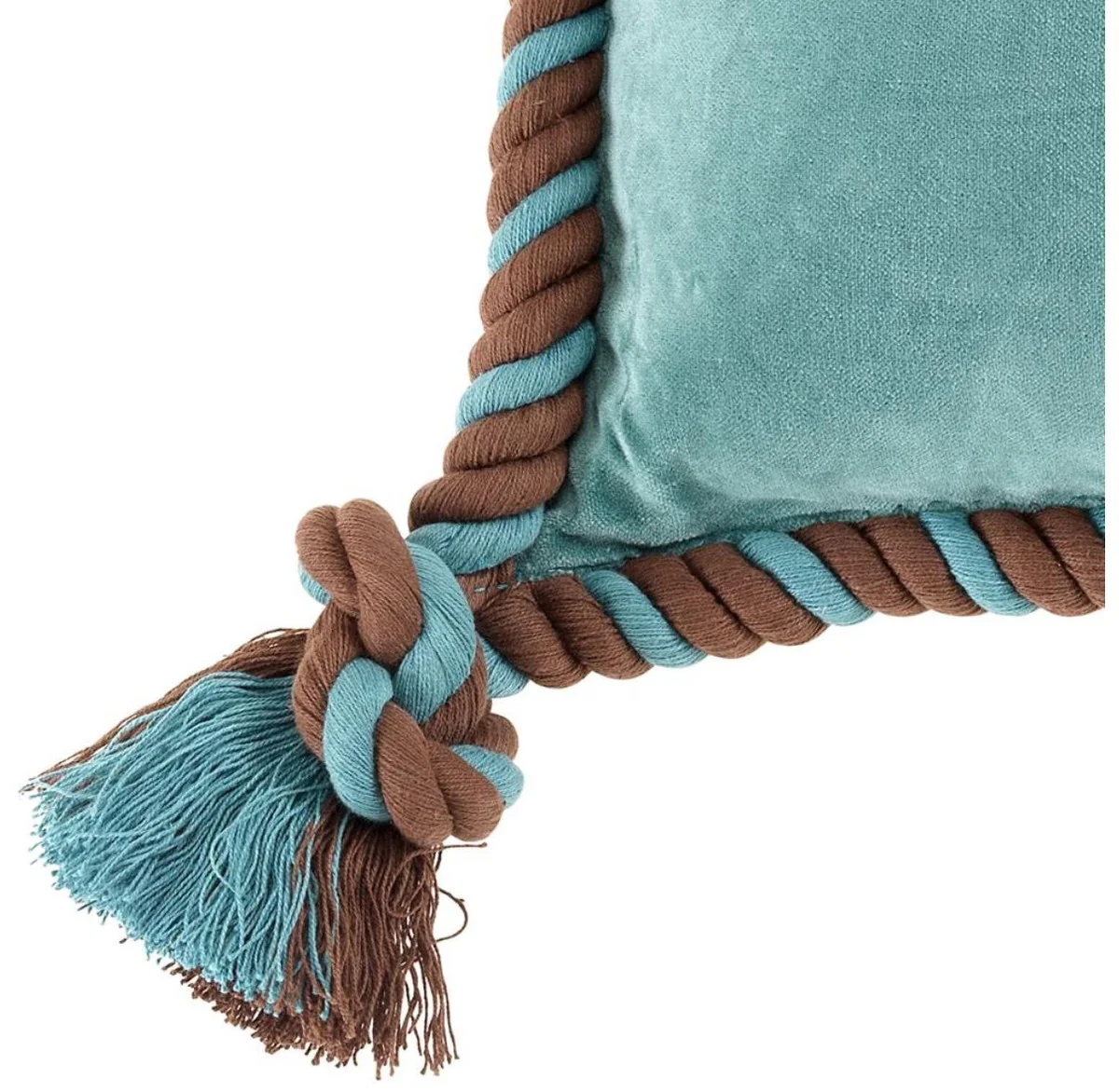 Zierkissen 3er Set aqua blau - Luxus Wohnzimmer / Hotel Kollektion