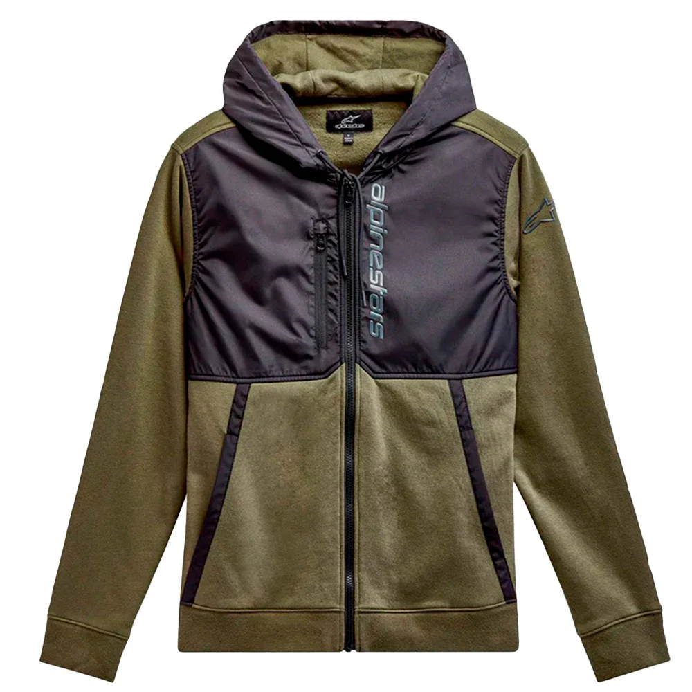 SUDADERA ALPINESTARS ALIGNED VERDE / NEGRO