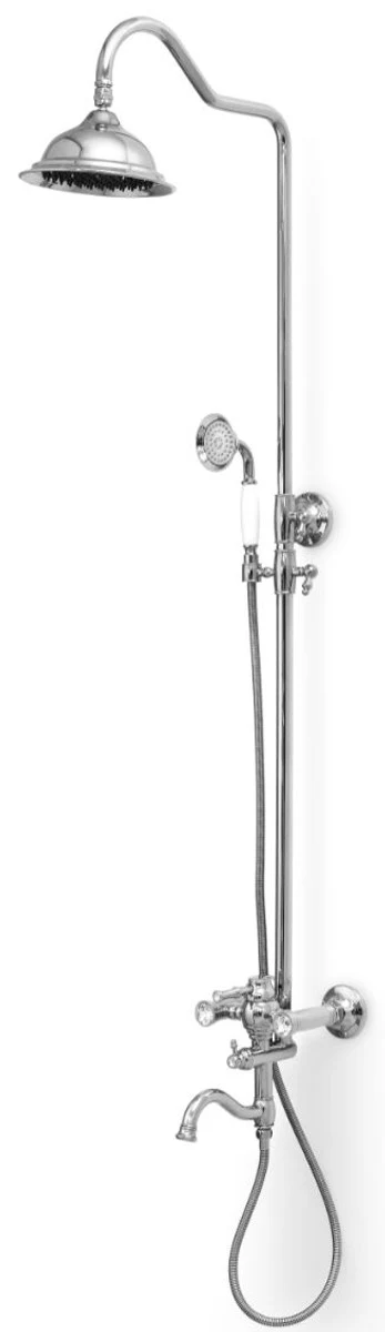 Luxury Art Nouveau bathtub mixer with overhead shower and hand shower - various colors - retro bathroom shower set - shower fittings set