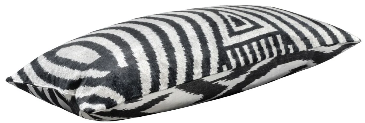 Luxus Kissen Mod2 Schwarz / Weiß 60 x 40 cm - Wohnzimmer Deko Accessoires