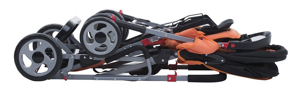 Caboose Sitz- und Stand-Doppelkinderwagen mit Rücksitzbank und Stehplattform, 3-Wege-Liegesitzen, optionalem Rücksitz und universellem Autositzadapter (schwarz)