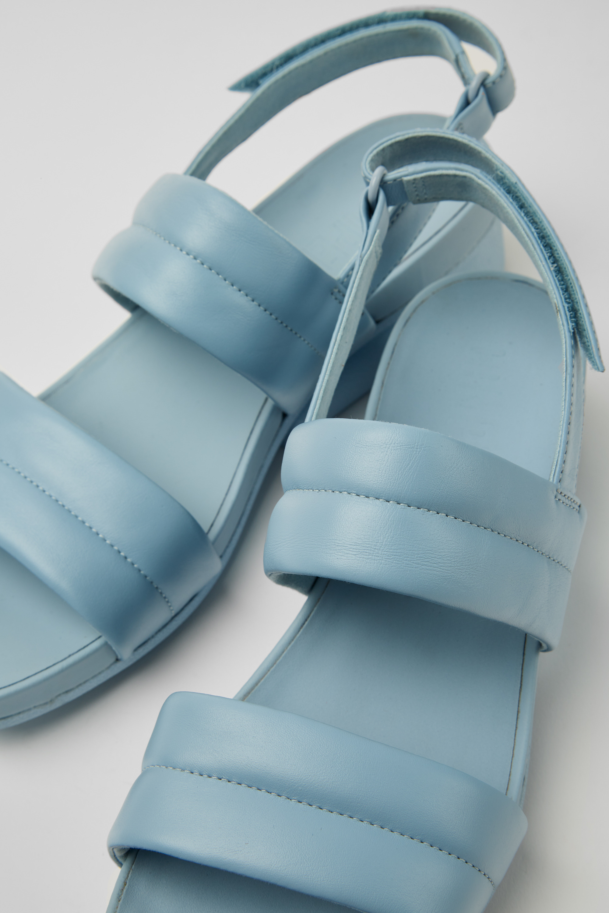 Minikaah - Blaue Leder Sandalen für Damen