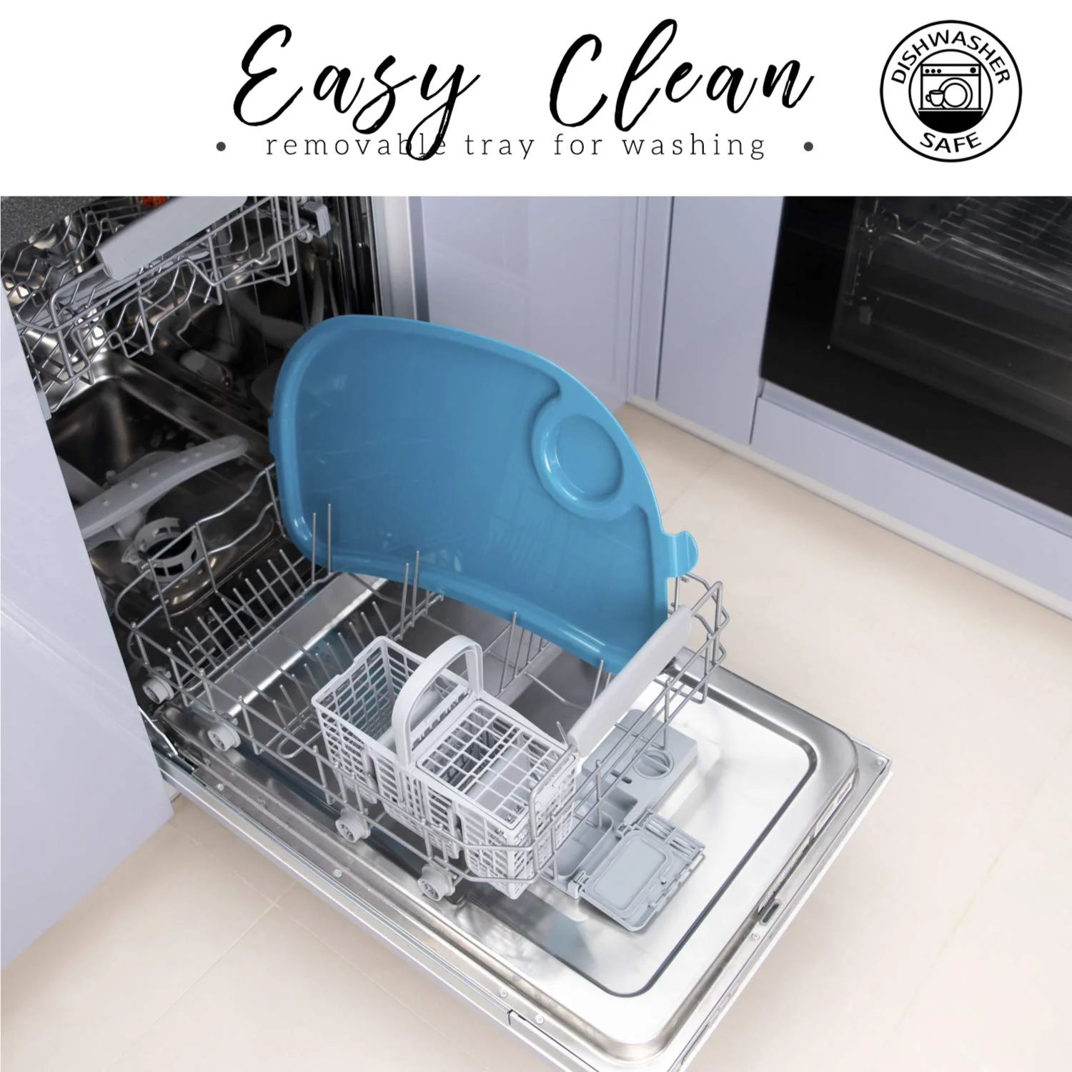 Hochstühle für Babys und Kleinkinder – Dunkelgrauer Silla para Comer de Bebe – Babyhochstuhl in 7 verschiedenen Höhen verstellbar