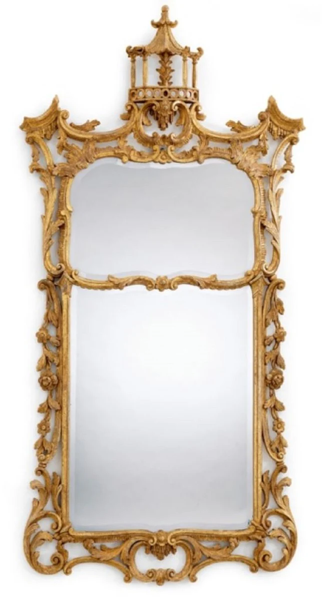 Luxury Baroque Mirror Antique Gold - Handmade Italian Baroque Style Wall Mirror - Luxury Furniture in Baroque Style - Magnificent Baroque Furniture - Made in Italy - Luxury Baroque Interior