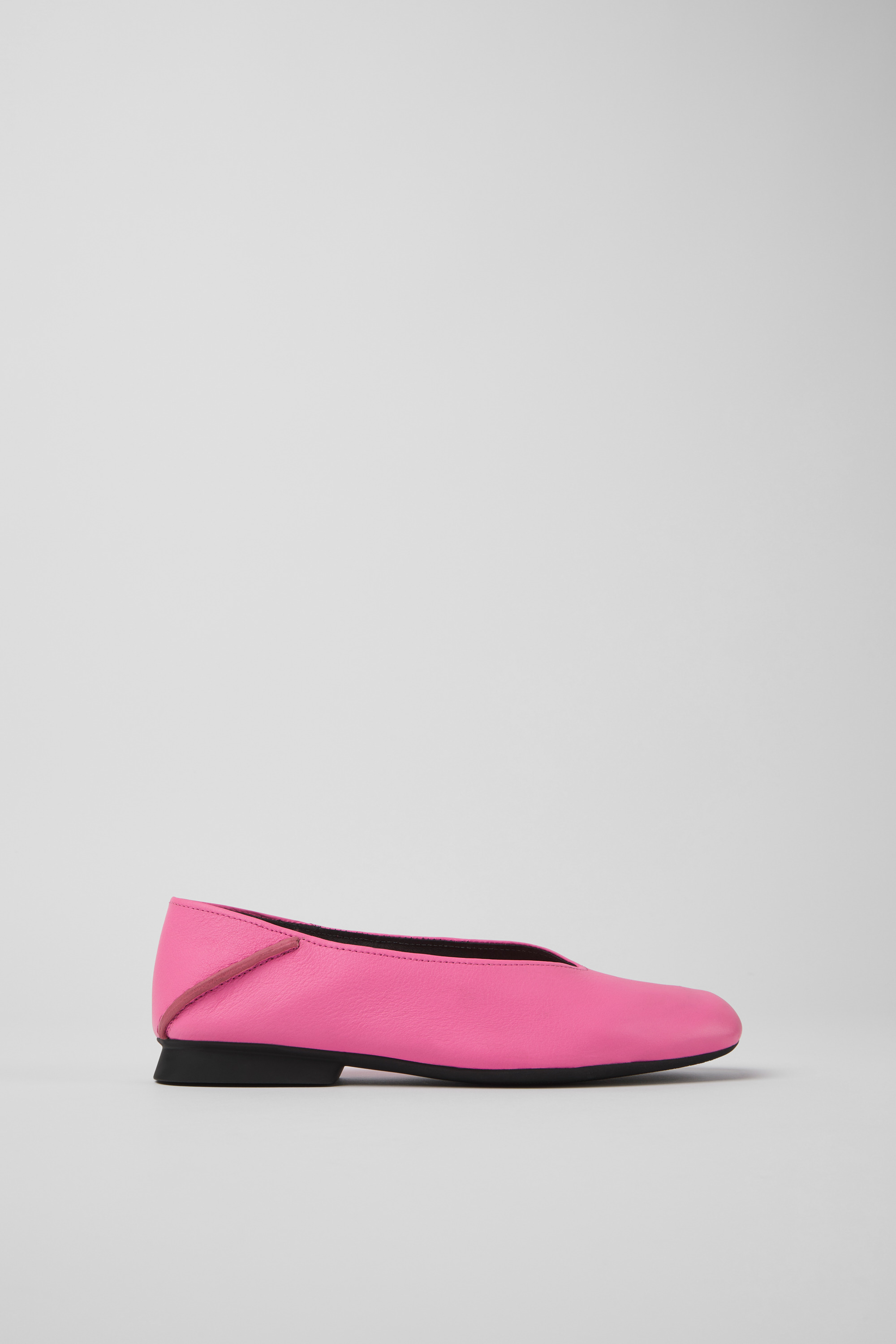 Casi Myra - Rosa Leder Ballerinas für Frauen