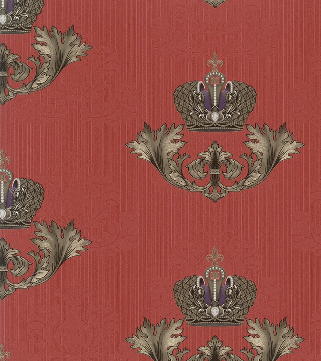 Harald Glööckler Imperial Baroque wallpaper 54856 - red with gold crown
