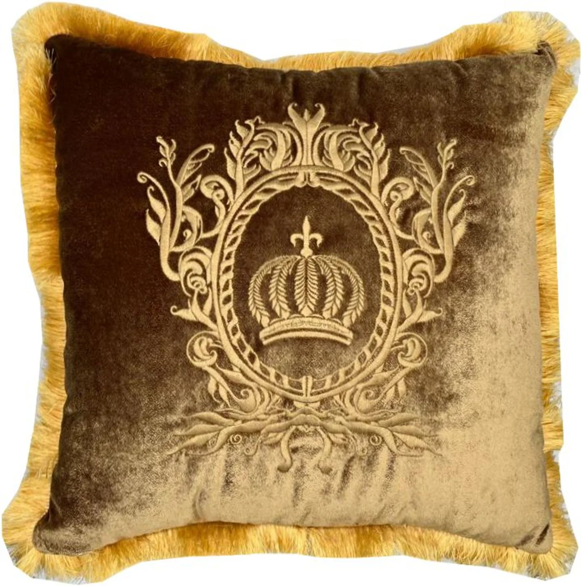 Harald Glööckler luxury decorative cushion Pompöös by Gold / Gold - Glööckler cushion - designer decorative cushion - Harald Glööckler designer decorative accessories - luxury quality