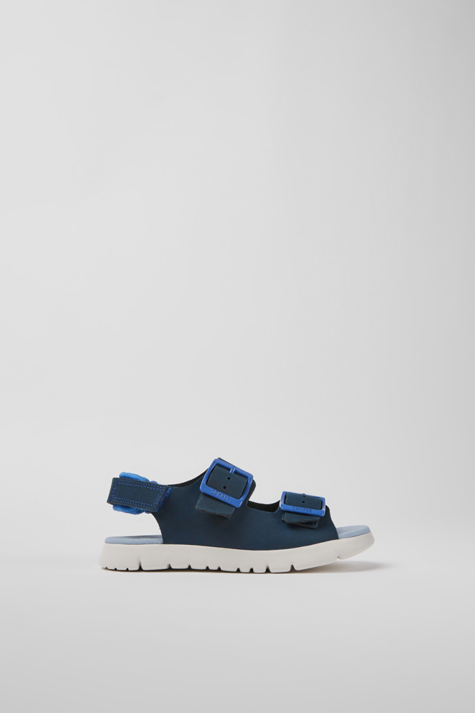 Raupen Blaue Leder Sandalen für Jungen