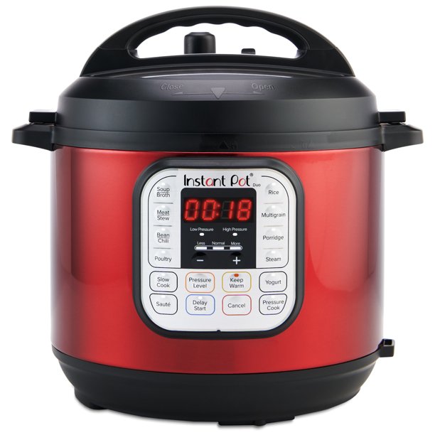 Duo 6 Quart Multi-Cooker: Roter Edelstahl