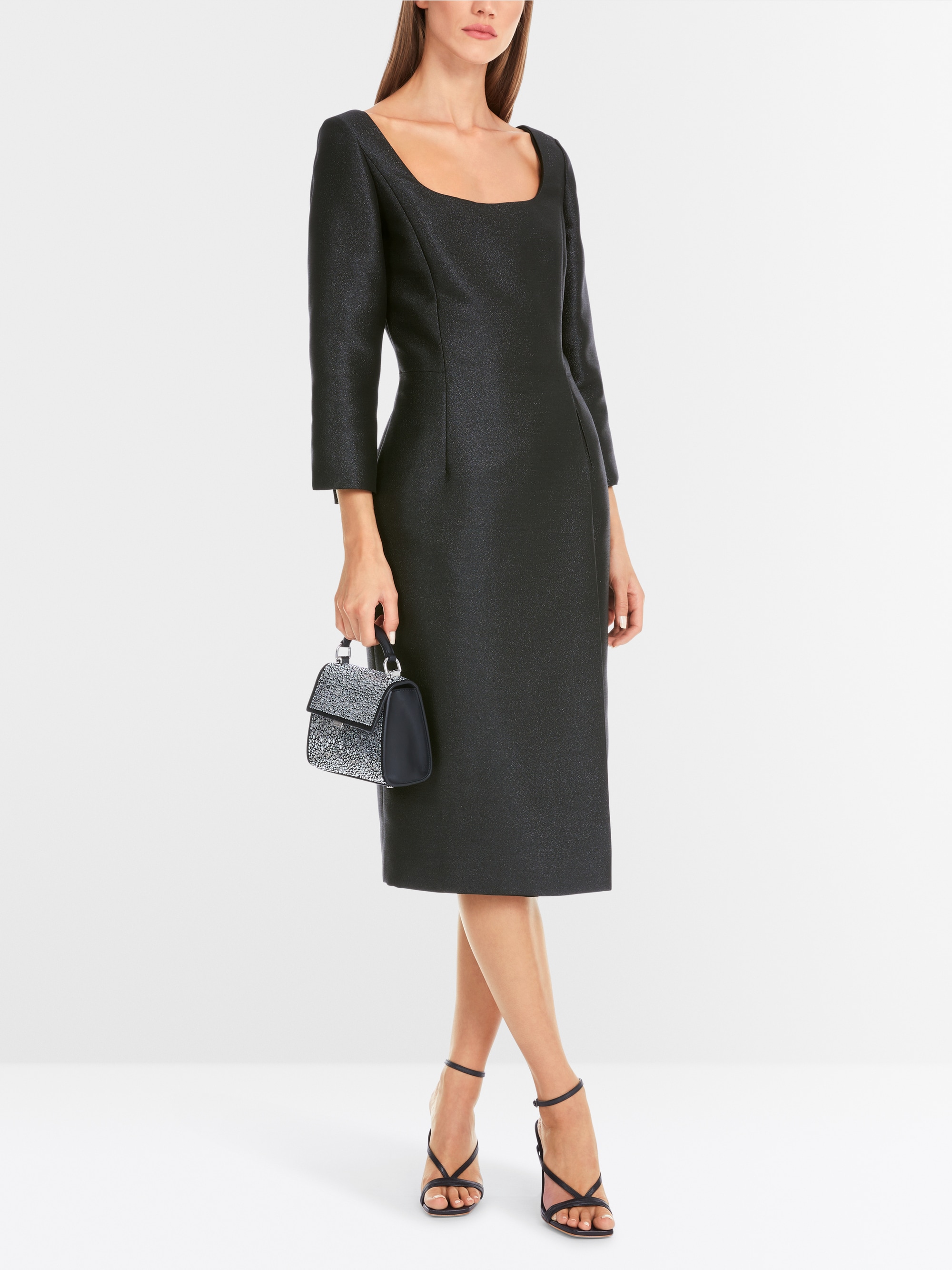 Marc-Cain Kleid in schimmerndem Metallic-Glanz