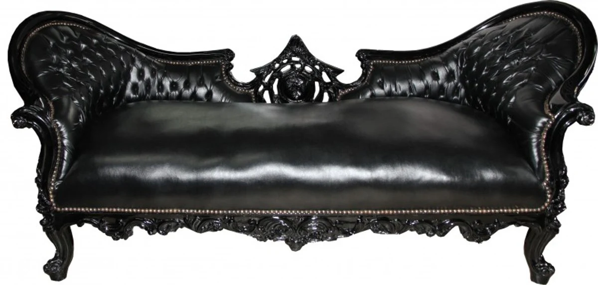Baroque Sofa Vampire Black/Black - Limited Edition - Lounge Couch