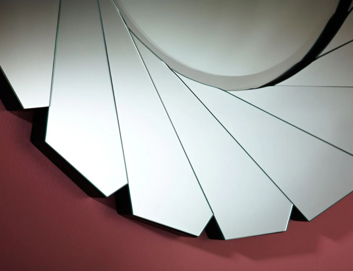 Mirror / wall mirror Ø 89 cm - luxury living room accessories