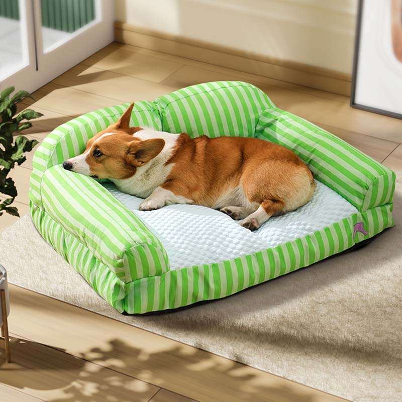 Stripe Pet Cooling Bett Hunde Sofa Bett