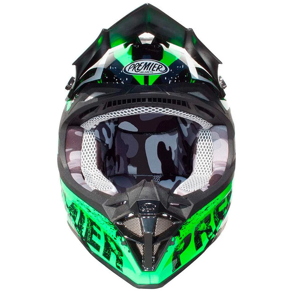 PREMIER EXIGE ZX7 CROSS / ENDURO HELMET BLACK / GREEN