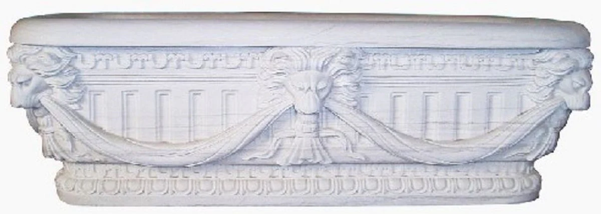 Luxury Baroque Bathtub Lion Head White 180 cm - Freestanding Marble Bathtub - Baroque Bathroom Accessories - Noble & Magnificent