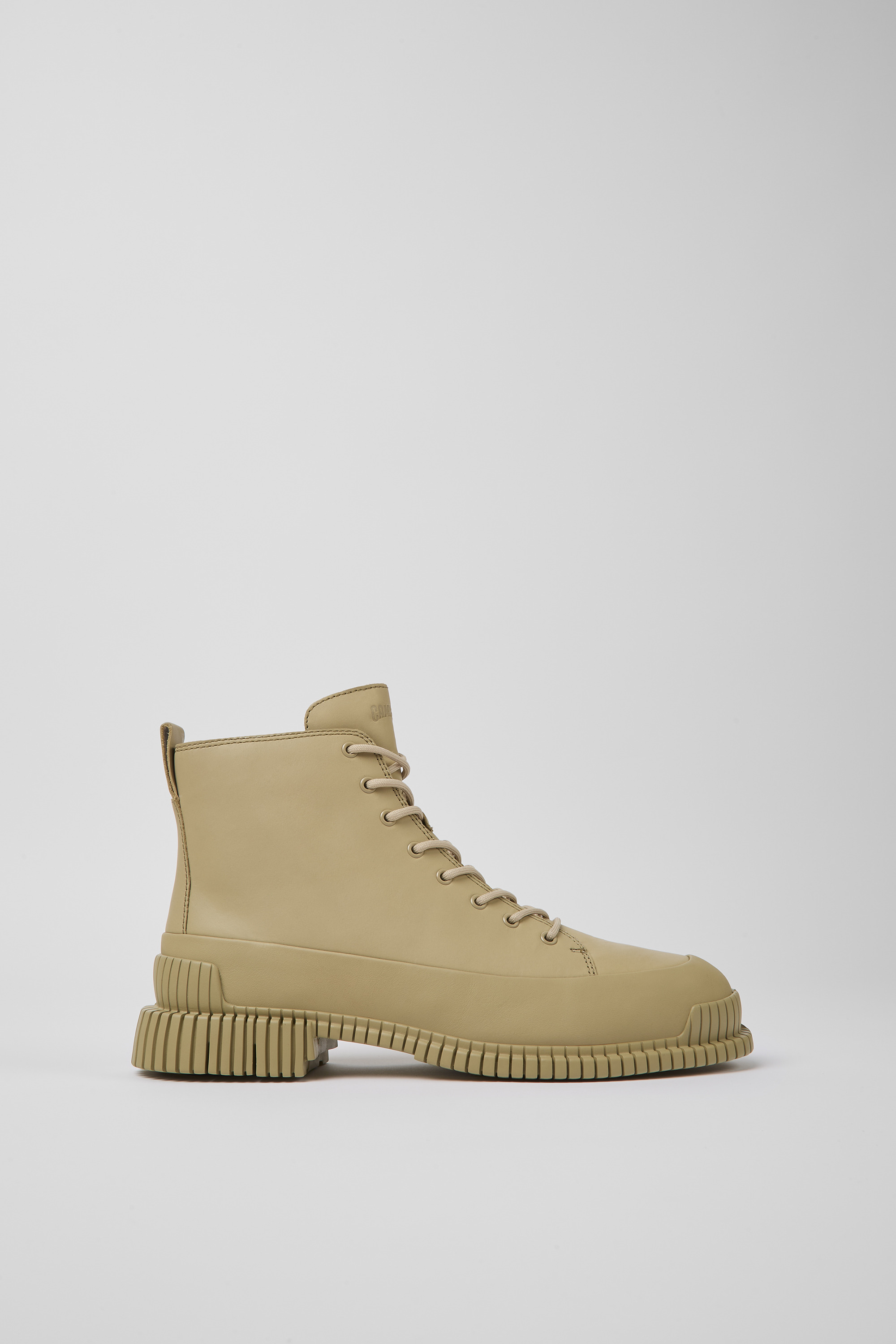 Pix - Beige Leder Stiefeletten für Damen