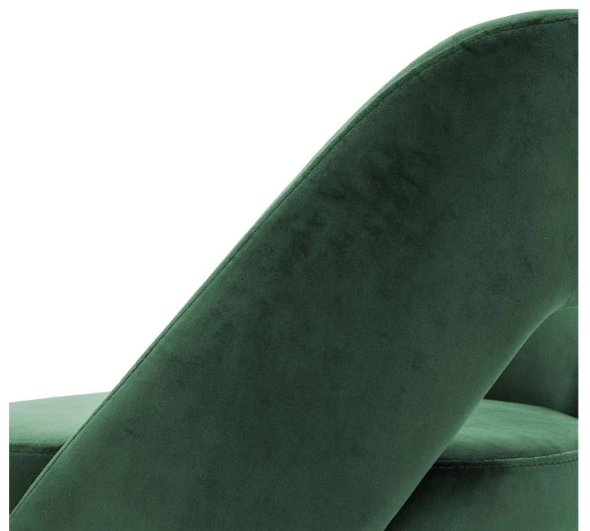 Luxury bar chair green / black 50 x 50 x H. 100 cm - luxury bar stool with backrest