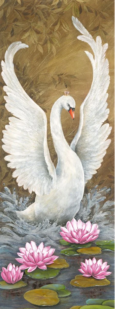 Harald Glööckler designer baroque non-woven wallpaper 58501 - gold / copper / green / pink / white