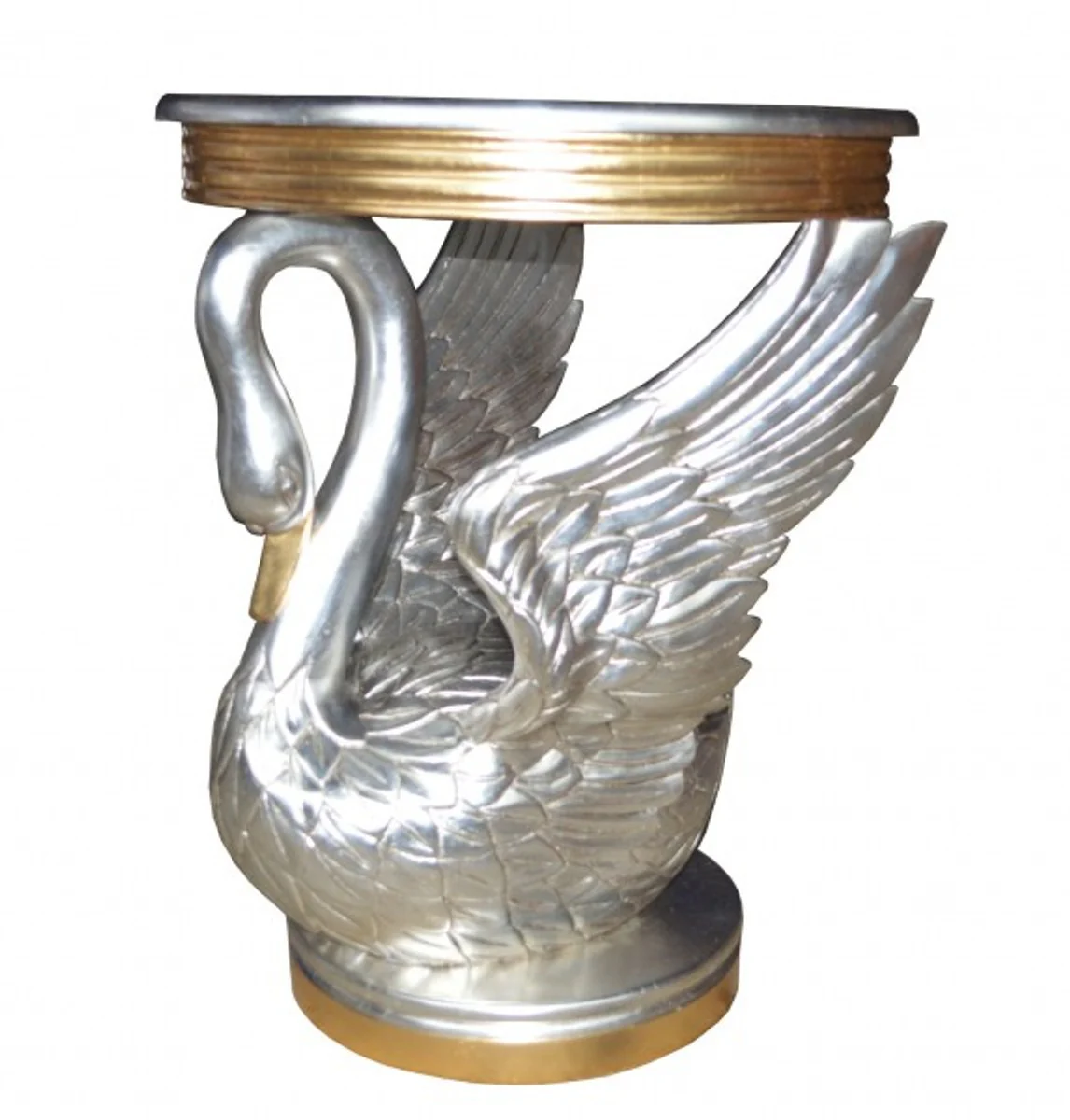Baroque side table swan silver / gold - bedside table console - bedside cabinet - table - Luxury Collection